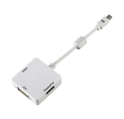 DLH Adaptateur mini DisplayPort vers HDMI / DVI / DisplayPort