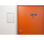 Plaque adhésive imitation Aluminium Chiffre 2 2,5x4,4 cm - Gris