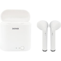 Denver TWQ-40P auricular y casco Auriculares Dentro de oído Llamadas/Música MicroUSB Bluetooth Blanco