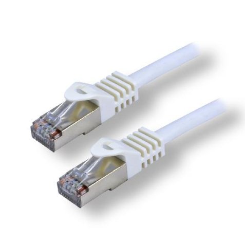 MCL FCC7BMSHF-1M/W câble de réseau Blanc Cat7 S/FTP (S-STP)