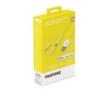 Pantone PT-USB003Y1 cable USB 1,2 m USB A USB C/Micro USB A/Lightning Amarillo
