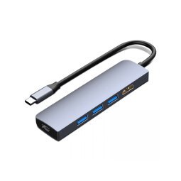 Altadif ALTHUB4IN1TC station d'accueil USB 3.2 Gen 1 (3.1 Gen 1) Type-C Acier inoxydable