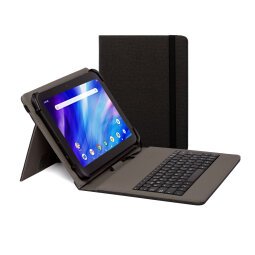 Funda para tablet con Teclado USB para Tablet 9,7" a 10.5" Negra