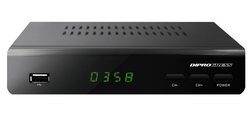 DIPROGRESS DPT203HD set-top box TV Satellite Full HD Nero