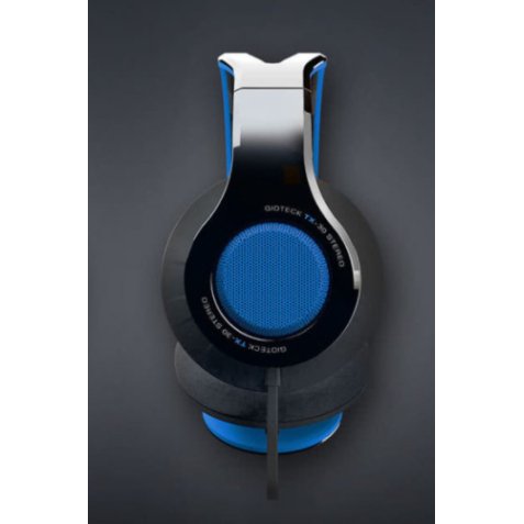 Gioteck TX-30 Auricolare Cablato A Padiglione Auto Nero, Blu