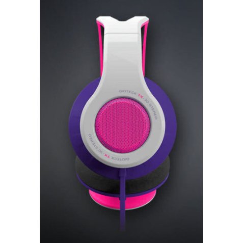 Gioteck TX-30 Auricolare Cablato A Padiglione Gaming Nero, Rosa, Bianco
