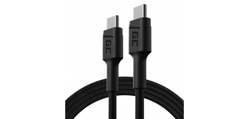 Green Cell KABGC30 USB cable USB 2.0 1.2 m USB C 0.48 Gbit/s 60 W Black