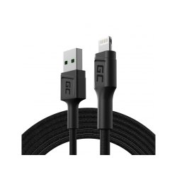 Green Cell KABGC18 cavo Lightning 2 m Nero