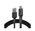 Green Cell KABGC20 cavo USB USB 2.0 1,2 m USB A Micro-USB B 0,48 Gbit/s Nero