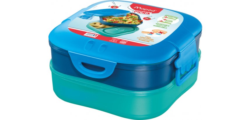 PICNIK Boîte à déjeuner KIDS CONCEPT 3en1, 1,4 l, bleu