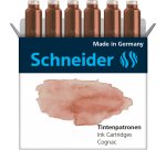 Cartouche encre schneider coloris cognac pastel boite 6 unites