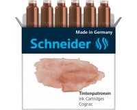 Cartouche encre schneider coloris cognac pastel boite 6 unites
