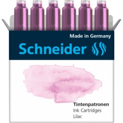 Cartouche encre schneider coloris lilas pastel boite 6  unites