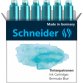 Cartouche encre schneider coloris bermuda blue pastel   boite 6 unites