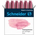 Cartouche encre schneider coloris rose pastel boite 6   unites