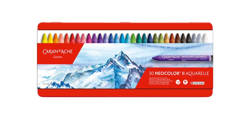 Pastel à la cire aquarellable NEOCOLOR II, étui