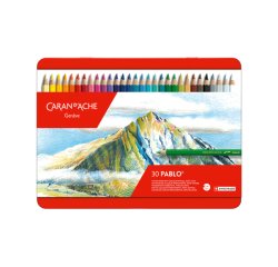 Crayons de couleur PABLO, étui métal de 30