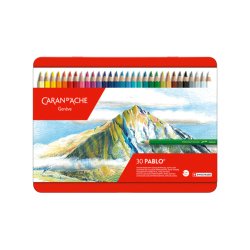 Crayons de couleur PABLO, étui métal de 30