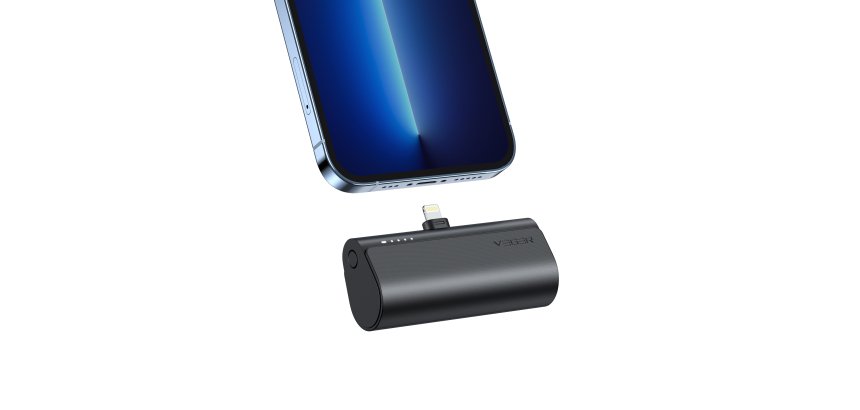 VEGER PlugOn-L VG-W0556P PowerBank plug-on 5000mah PD20W Lightning connector built-in