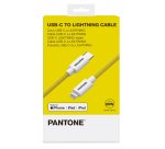 Pantone PT-CTL002-5Y lightning cable 1.5 m White, Yellow