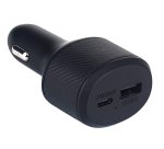 DLH Chargeur voiture allume cigare USB-C 90W Power Delivery pour ordinateur portable + USB-A 18W QC 3.0