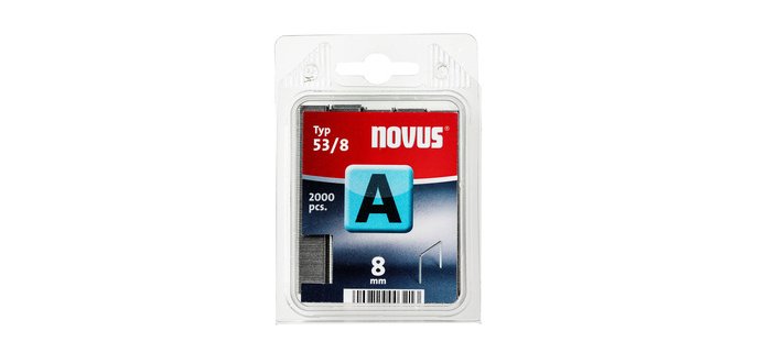Agrafes pour cloueur 53/8 novus boite de 2000