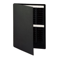 Mini planning à fiche T indice 2 - 2 volets noir - Nobo