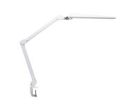 MAULcraft LED Schreibtischlampe Tischklemme dimmbar weiß