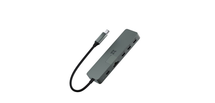 XtremeMac HUB USB-C MAX PRO - 5 Ports (3* USB-C, USB Type-C 40000 Mbit/s