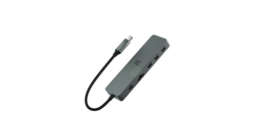 XtremeMac HUB USB-C MAX PRO - 5 Ports (3* USB-C, USB Type-C 40000 Mbit/s