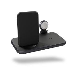 ZENS ZEDC15B/00 chargeur d'appareils mobiles Universel Noir Secteur, USB Recharge sans fil Charge rapide Intérieure