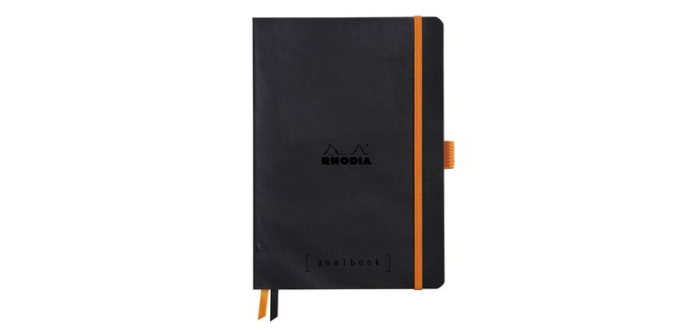 Rhodiarama Goalbook souple A5 240 pages dot papier ivoire 90g - Noir