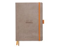 Rhodiarama Goalbook souple A5 240 pages dot papier ivoire 90g - Taupe