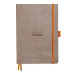 Rhodiarama Goalbook souple A5 240 pages dot papier ivoire 90g - Taupe