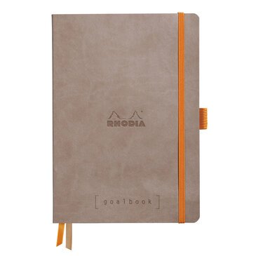 Rhodiarama Goalbook souple A5 240 pages dot papier ivoire 90g - Taupe