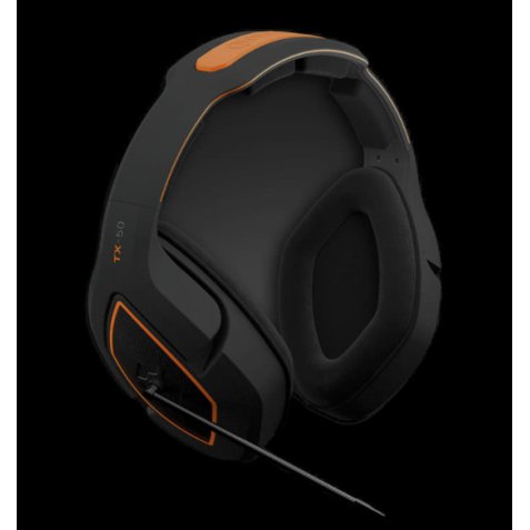 Gioteck TX-50 Auricolare Cablato A Padiglione Gaming Nero, Arancione