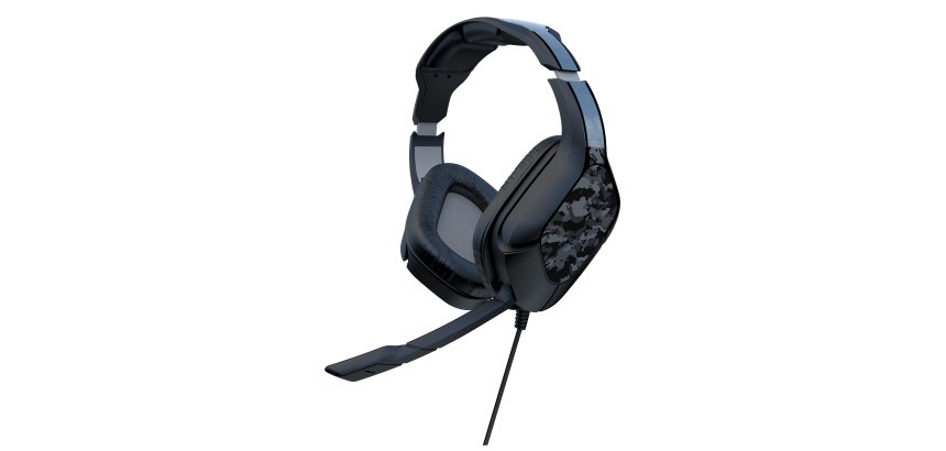 Gioteck HC2 Auricolare Cablato A Padiglione Gaming Nero, Grigio