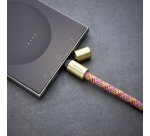 Intenso Handykette als Lade- + Datenkabel USB-C bis 1,65m neon mix cavo USB USB C Multicolore
