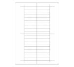 Intercalaires à onglets, 6 touches, PP, transparent