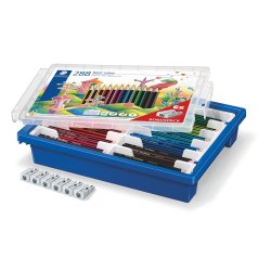 Crayon wopex staedtler noris colour 185 ultra-résistant coloris assortis coffret école 288 unités