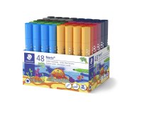 Feutres staedtler jumbo 328 coloris assortis pot de 48