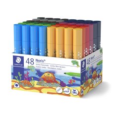 Feutres staedtler jumbo 328 coloris assortis pot de 48