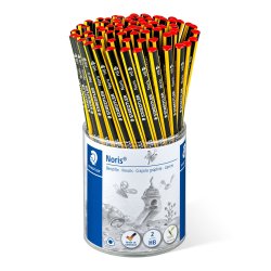 Crayon graphite staedtler noris eco 183 hb triangulaire wopex hb mine résistante pot 72 unités