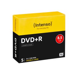Intenso DVD+R 8.5GB, DL, 8x 8,5 GB DVD+R DL 5 pz