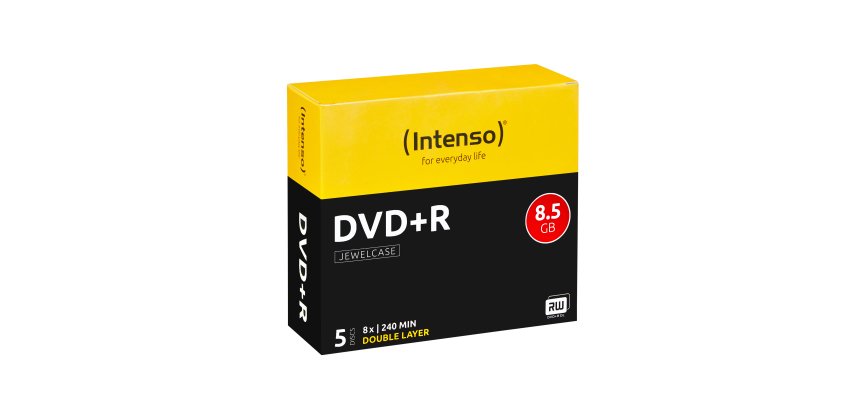 Intenso DVD+R 8.5GB, DL, 8x 8,5 GB DVD+R DL 5 pz