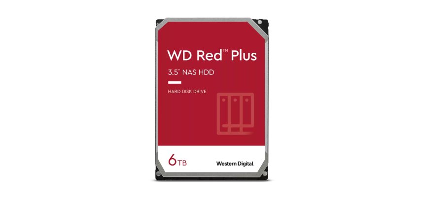 Western Digital Red Plus disque dur 6 To 5400 tr/min 256 Mo 3.5" Série ATA III