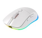 Souris Cherry XTRFY M50 Wireless gaming sans fil RGB - Connectivite filaire, Bluetooth et 2,4 GHz - Blanc