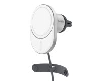 Belkin BoostCharge Pro Smartphone Argent, Blanc USB Recharge sans fil Charge rapide Auto