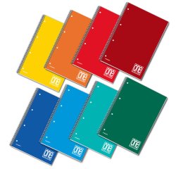 Maxiquaderno One Color - A4+ - forato - quadretto 4 mm - 140  fogli - 70 gr - spiralato - Blasetti