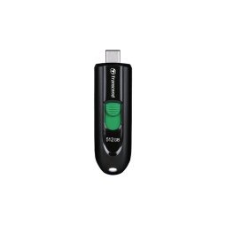 Transcend JetFlash 790 C lecteur USB flash 512 Go USB Type-C 3.2 Gen 1 (3.1 Gen 1) Noir, Vert